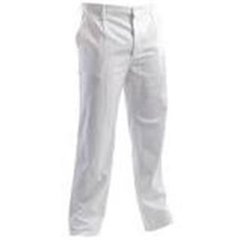  PANTALONE MASSAUA COTONE BIANCO (Tg.XS -> XXL)  - 44383 - F000220