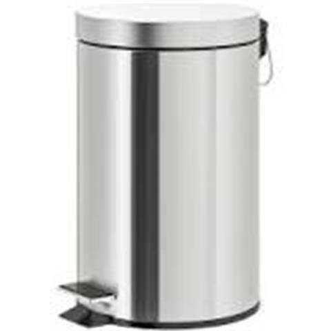  PATTUMIERA a PEDALE ACCIAIO INOX Lt.14  - 44822 - F001396