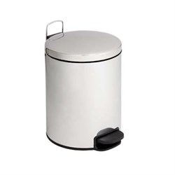 45949 - pattumiera a pedale bin plus in acciaio inox brillante lt5