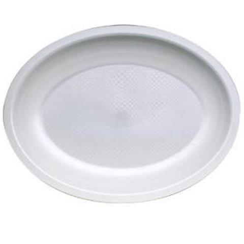  PIATTI OVALI BIANCHI PP Mm.255 Pz.600  - 40626 - F000382