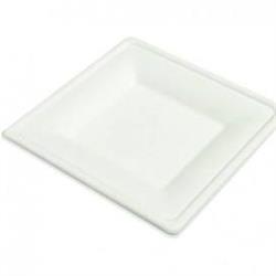 PRATOS QUADRADOS em POLPA DE CELULOSE 16x16 cm 500 peças