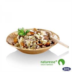 45696 - piatto fondo in foglia di palma mm 180 pz100