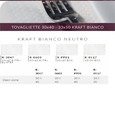  TOVAGLIETTE BIANCHE FORATE PER DISPENSER Cm.30x40 Pz.2450  - 45310 - F001735