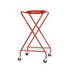 45010 - portaoggetti plastificato bianco per carrello a x