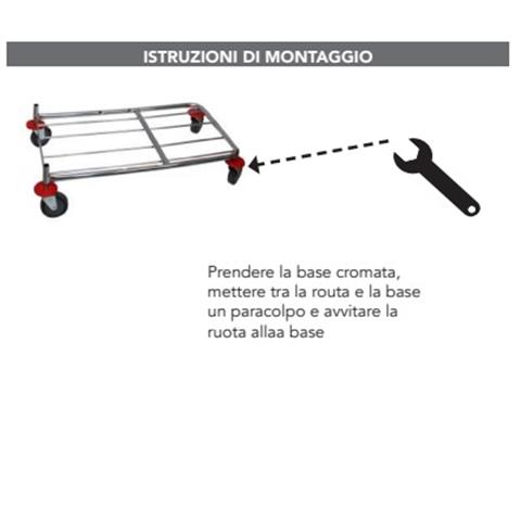 taxon srl RODA GIRATÓRIA Ø10 cm. com PROTETORES DE FIO taxon srl - 45632 - F000637