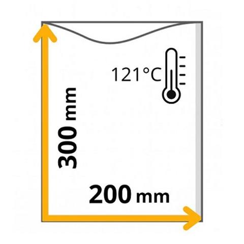  BUSTE per SOTTOVUOTO per COTTURA Cm.20x30 Pz.1000  - 45702 - F001860