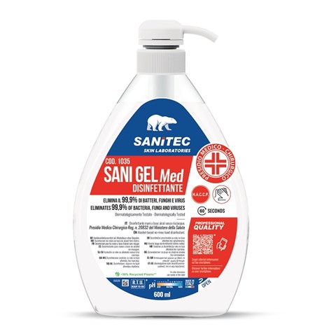 SANITEC SANI GEL SANITIZANTE PARA AS MÃOS 600 ml SANITEC - 45170 - F001399