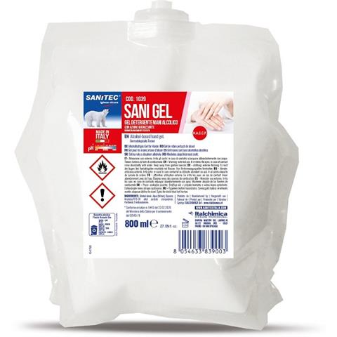 italchimica s.r.l. SANI GEL IGIENIZZANTE MANI Ml.800 italchimica s.r.l. - 45709 - F001399