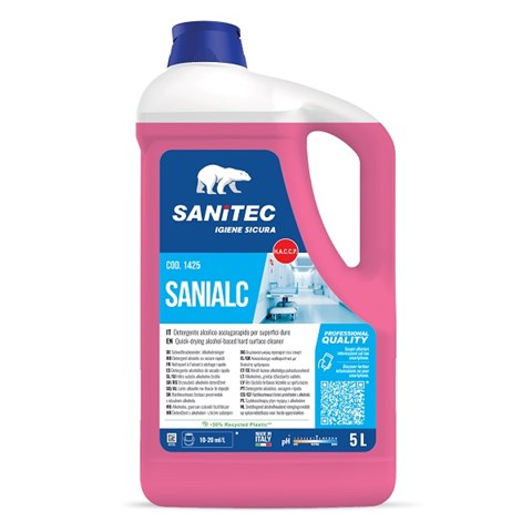 SANITEC SANIALC DETERGENTE UNIVERSALE con ALCOOL e ANTIBATTERICO Kg. 5 SANITEC - 44169 - F001399
