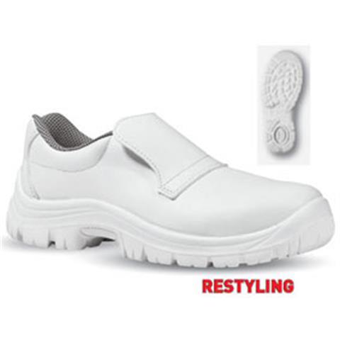  SCARPA MOCASSINO BIANCA S1P MICROFIBRA Mod. ATENE (Tg.35->48)  - 41455 - F001925