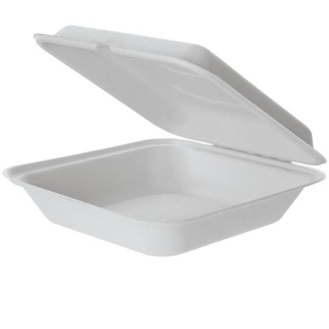 scatolificio del gar SCATOLE TAKE AWAY EXTRA LARGE in POLPA di CELLULOSA Mm.235x195x75 Pz.250 scatolificio del gar - 45459 - F001276