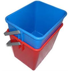 42098 - secchio in plastica blu giallo rosso verde lt6