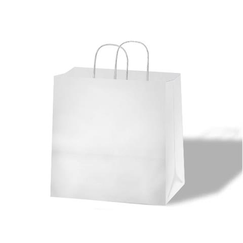  SHOPPER PASTICCERIA BIANCO Cm.26+18x26 Pz.300  - 44441 - F001325