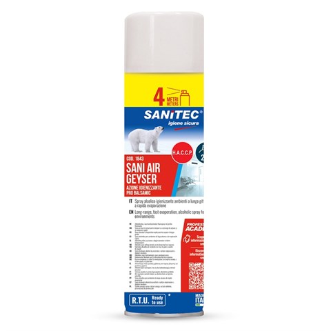 italchimica s.r.l. SPRAY SANITIZANTE PARA AMBIENTES SAUDÁVEIS AIR GEYSER 500 ml italchimica s.r.l. - 45273 - F001399