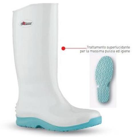  STIVALE PVC NITRILICO BIANCO C/PUNTALE (Tg.35 -> 48)  - 41843 - F000220