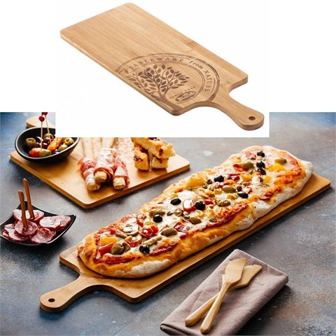  TAGLIERE RETTANGOLARE BAMBOO NATURE Cm.17x50x1 Pz.1  - 44910 - F001462
