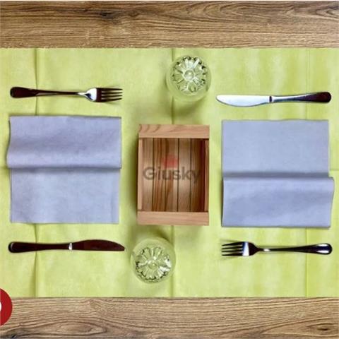  TOALHA DE MESA TETE AU TETE FIESTA KIWI Cm.50x120 Unid.200  - 45559 - F000017