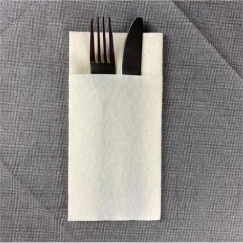  TOVAGLIOLI AIRLAID LIGHT AVORIO POCKET UNITO Cm.40x40 Pz.800  - 44505 - F000017