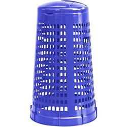 POLEIRO DE RECOLHA SEPARADA AZUL com TAMPA 55x82 cm 110 litros