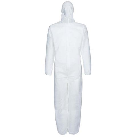  TUTA MONOUSO BIANCA IN TNT IDROREPELLENTE Cat.3 Tg.L Pz.1  - 45534 - F001508