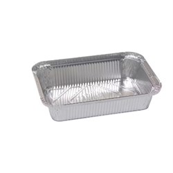 VASCHETTE ALLUMINIO BORDO "L" R63L-209 (2porz) Mm.212x147x40 Pz.1000