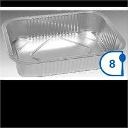 45086 - vaschette alluminio stirato alto spessore mm312x244x60 pz150